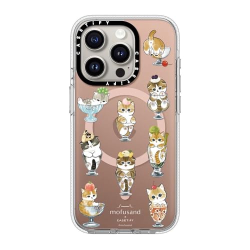 CASETiFY �N���A MagSafe�Ή� iPhone 15 Pro �P�[�X [���΂݂ɂ����f�� / 2m����̗����������N���A / Mofusand] - �N���A - Pick Your Flavor
