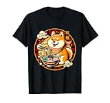 Shiba Ramen Bowl Japanese Love Noodles Cute Dog Inu Kawaii T-Shirt