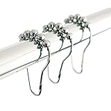 theBathMart Stainless Steel Shower Curtain Hooks, Polished Chrome, Set of 12 Rings