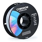 Comgrow PLA 3D Printer Filament, Durable and Stronger 3D Printer PLA Filament 1.75mm Fit Most 3D Printers, Dimensional Accuracy +/- 0.02 mm, 2LBS Spool PLA Grey