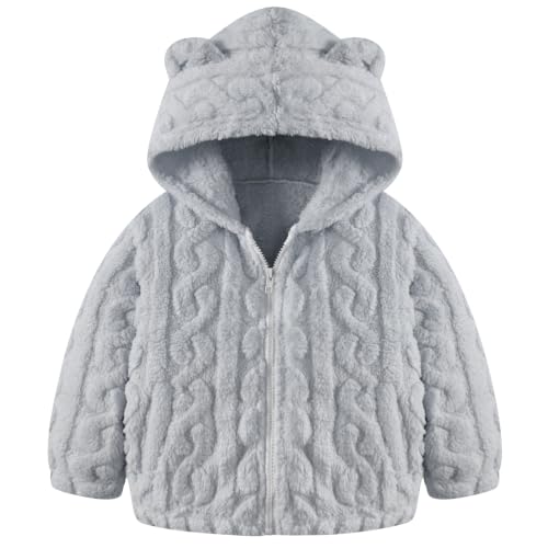 Image of Toddler Fleece Jacket Girls Warm Coats Winter Outerwear 2-6 Years