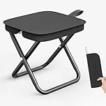SYGELER Ultra-Light Portable Folding Chair,Portable Outdoor Travel Stool,Compact and Travel-Friendly Folding Stool for Camping and Hiking, Carry Bag Included