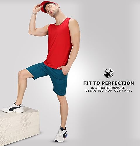 Image of Sleepynuts Regular Fit Terry Cotton Plain Shorts for Men