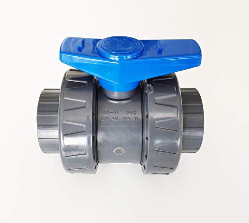 Vanne Modèle 2025 Interplast 50mm à coller double union démontable 5cm / 50 mm PN16 PVC PRESSION Piscine