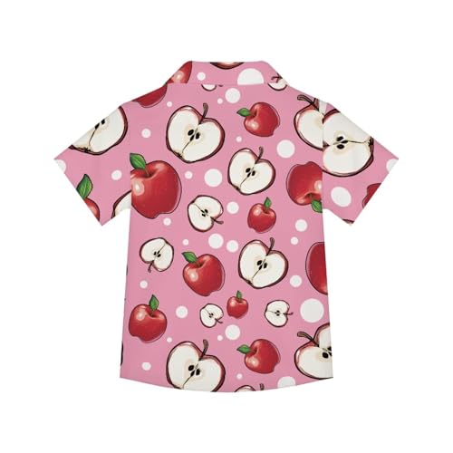 Boys Girls Casual Button Down Dress Shirts Cute Hawaiian Short Sleeve Summer Beach Shirt2