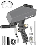 InoKraft Portable Sandblaster Gun Kit with Oil-Water Separator & Extension Nozzle,Mini Sandblaster for Rust & Paint Removal, Compatible with Aluminum Oxide, Sand, Walnut Shell & Soda