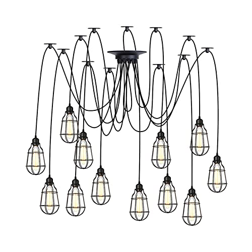 Lampe araignée de plafond réglable pour corriger les problèmes de luminosité des grands salons