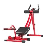 Appareil De Fitness pour Muscles Abdominaux Abdomen Paresseux Machine De Curling Abdominale Féminine Domestique Machine De Taille Pliante Machine (Color : Red, Size : 120 * 40 * 60cm)