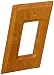 Amerelle Traditional Single Rocker Wood Wallplate in Light Oak