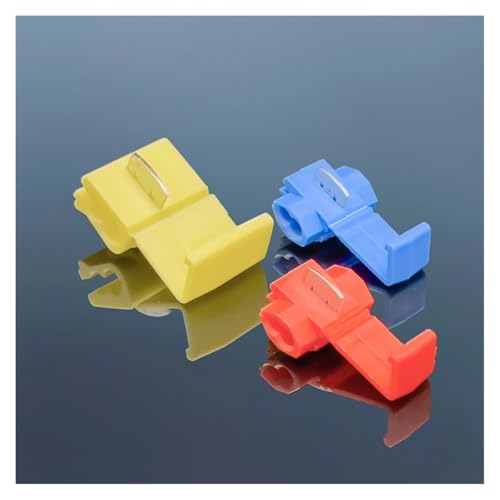 POWTAXBJGD Quick Wire Branch Terminal Connector Snap Splice Lock Wire Clip Disconnector Without Breaking Cable 878100 878101 878201(50Pcs 878101)