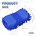 Ongfuwu 2PCS Microfiber Car Wash Sponge, Double Sided Chenille Microfiber Car Wash Mitt, Scratch Free & Lint Free, Absorbent Automotive Washing Sponges, Auto Cleaning Supplies (Royal Blue)
