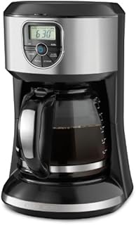 BLACK+DECKER Coffee Maker, 12 Cup, Programmable, Black and Silver, CM4000SC