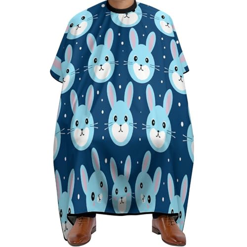 Capa para Barbería Azul con Diseño Bunny para Adultos miniatura 1
