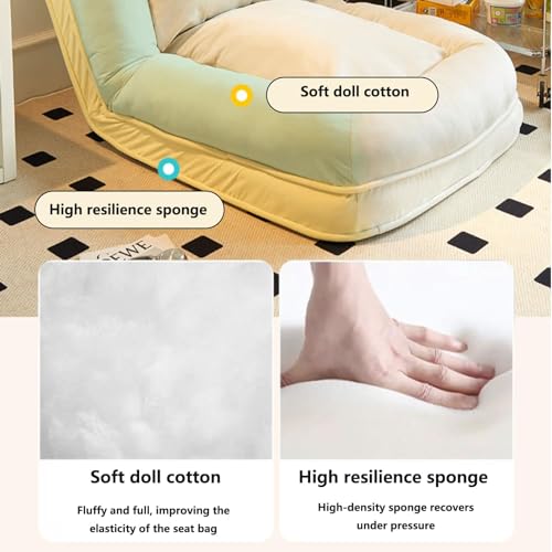 White Folding Tatami Pull Out Lazy Sofa Bed - Ideal For Home Or Office Use - Lazy Sofa Couch Bed For Bedroom, Living Room