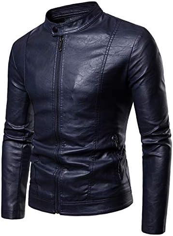 Amazon Sooger 3色毛を入れる 襟を立てる 男の人 カジュアルウエア ジャケットのファスナー Pu毛皮の男ヘイオーシャンズ ライダース ジャケット フェイク レザージャケット シングル ライダース 革ジャン ブルゾン アウターダースジャケット コート ジャケット 通販