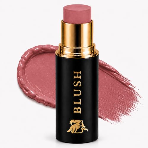 Phoenix Beauty Cream Blush Stick, Buildable Dewy Flush, Wild Rose