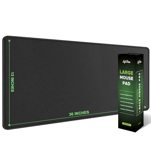 LifeTrim XXL Gaming-Mauspad 91,4 x 33 cm