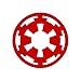 RJGOPL Autoaufkleber  JDM Styling Auto Aufkleber Fenster Stoßstange Aufkleber Vinyl LKW Kühlschrank Wasserdicht Star Wars Galactic Empire 3,75 * 3,75 Zoll   grün