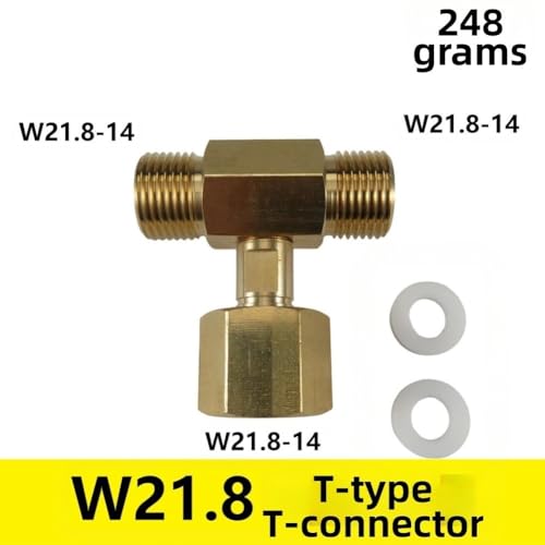 Adaptateur CO2 triple filetages pour machine à bière et eau pétillante - 8
