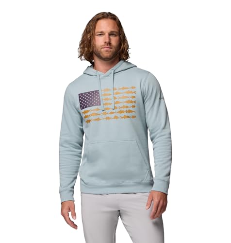 Etavirp Logo Hoodie Gray×Columbia Blue Men's Gray Columbia University Basic Arch Pullover Hoodie