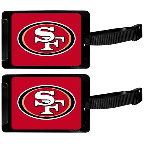 Siskiyou NFL San Francisco 49ers Luggage Tag, 2 pk, Black