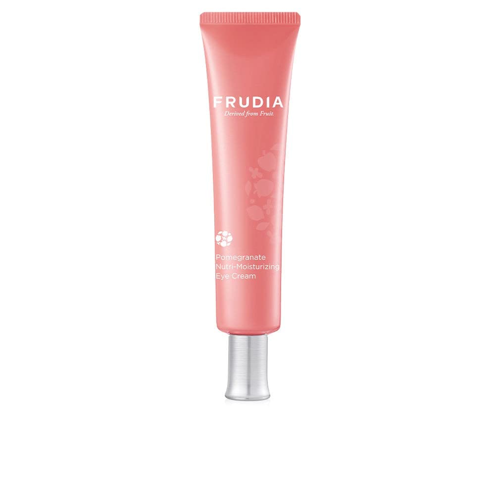 FRUDIA. Pomegranate Nutri-Hydrating Eye Cream. Pomegranate Extract with Polyphenol. Antioxidant Properties. Soothes Sensitive Skin and Reduces Wrinkles. Content 40 g.