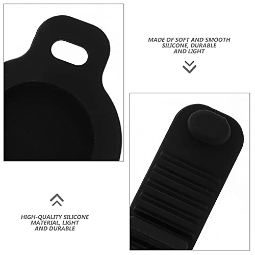 PartyKindom Siliconen hoesje voor AirTags Pet Cover Hondenhalsband Compatibel voor AirTags (zwart) - Image 7