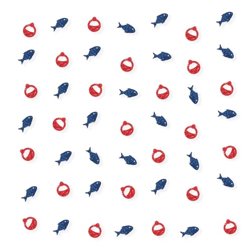 Confettis poisson bleu pailleté papier décoration table anniversaire fête retraite lot 100 pcs