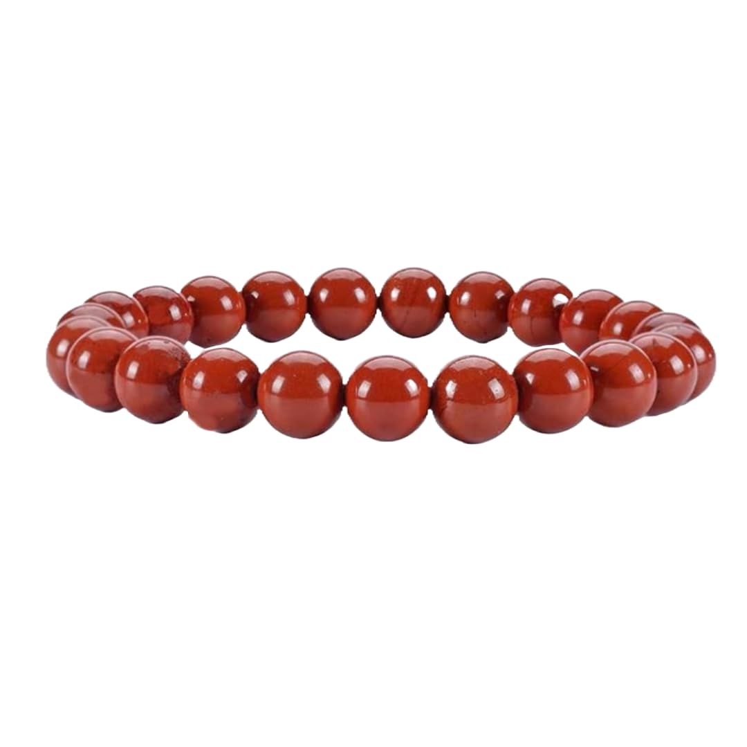 Svelandre - 100% Authentic, Natural AAA Gemstone Unisex Bracelet for Reiki, Chakra Healing, Balance, Positive Energy, Strength and Good Luck - Red Jasper (7-7.25 inch, 8 mm Beads) (B0D37Z16YB) Amazon Price History, Amazon Price Tracker