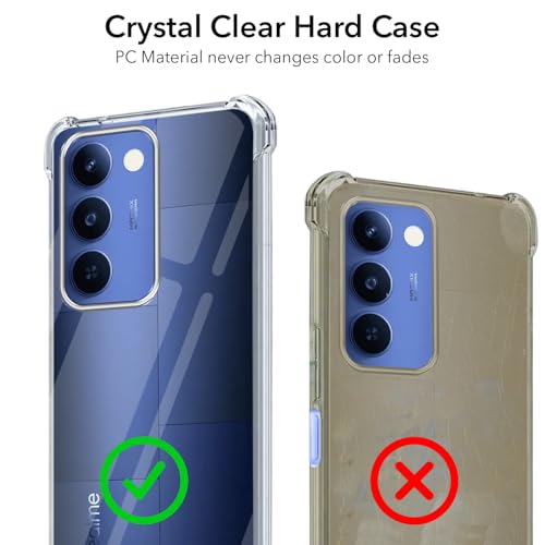 Image of Jkobi Shockproof Crystal-Clear Back Cover for Realme P4 Lite 5G | Realme Narzo 100 Lite 5G (Anti Yellow Case | Drop & Camera Protection | Hard Polycarbonate)