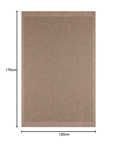 THE RUGS Nature Collection Outdoor Rug, Indoor/Outdoor Tona Border Area Rug for Patio Deck, Garden, Kitchen - Image 2