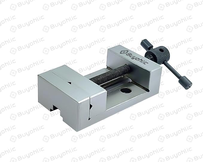 Morsa di precisione da 60 mm, in acciaio temprato e rettificato, corpo compatto (senza guide laterali)