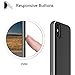 DesignSkin iPhone X Case, [Slider] [Sliding Card Holder Slot] Extreme Heavy Duty 3-Layer Bumper Protection Shock Absorption Shockproof Wallet Cover with Card Holder Case for iPhone X - Matte Black