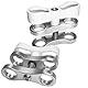 Nitescuba 2 x 2,5 cm Standard-Kugelklemmenhalterung, Lange Kugelklemmen-Halterung, 360°-Clip-Adapterhalterung für Unterwasser-Tauchlichtarm-Tablett (SC04)