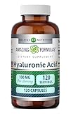 Amazing Formulas Hyaluronic Acid 100 Mg Supplement | Capsules | Non-GMO | Gluten-Free | Made in USA (1 Pack | 120 Count)