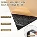 Sponge Neoprene Foam Padding Rubber Sheets with Adhesive Foam Sheet Closed Cell Insulation Neoprene Rubber Roll for DIY Gaskets Shock Pads Liner Crafts (12