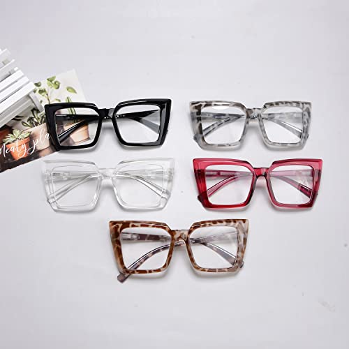 Image of Eyekepper 5-pack Oversized Reading Glasses for Women Fashionable Readers