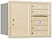 Salsbury Industries 3706D-04SRP 4C Horizontal Mailbox, Sandstone