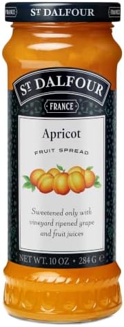 St Dalfour Apricot Fruit Spread 284 g | No Added Sugar | No Added Preservatives, Colours, Flavors or Sweeteners | No Corn Syrup | Traditional French Recipe