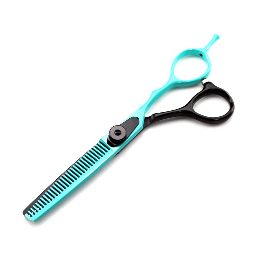 Gzslkscd Thinning Hair Cutting Scissors, 6Inch 440C Steel Cut Scissor Green Hair Scissors Cutting Barber Haircut Shears Hairdresser Scissors (Color : Set) ( B)