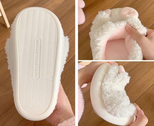 Cute Elephant and Rabbit Slippers Fluffy Warm Plush House Shoes Novelty Soft Slipper Cartoon Gifts Thick Sole Soft Indoor Outdoor4