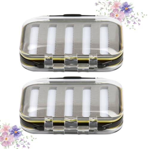 Caja para Accesorios de Pesca Hemoton, Protectora Total Contra Agua, Doble Cara, Plástico Compacto de Bolsillo miniatura 5