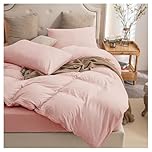 Ev Dekor®Bedding Single Blush | Pink Duvet Cover Sets - Soft Microfibre Polyester Duvet Cover with Pillow cases - Quilt Cover Set