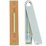 LastSwab Bastoncillos Oídos - Verde tortuga marina - Bastoncillos Ecológicos Q-Tip - Bastoncillo de Silicona Limpiador Oídos