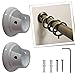 parpyon® 2 Supporti per bastoni Tende in Metallo da 20-22mm, staffe Bastone Tenda appendi mestoli da 22mm, Materiale Resistente per Appendi Abiti a Parete o soffitto (888B)