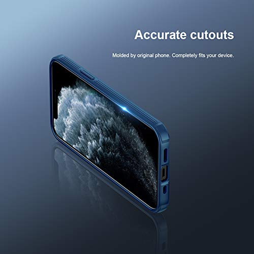 Image of Nillkin Compatible with iPhone 12 Case /iPhone 12 Pro Case with Slide Camera Cover Slim Stylish Anti-Slip Scratchproof Protective Case for iPhone 12 /12 Pro 6.1 inch 2020 - Green