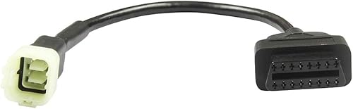 Miniatura 3 de Cable adaptador de escáner de diagnóstico de motocicleta de 6 pines a OBD2 para motocicleta Ka-wa-Saki, compatible con escáner de diagnóstico Elm327