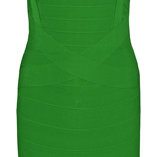 Image of Midi-Calf Solid Color Spaghetti Strap Rayon Bandage Dress