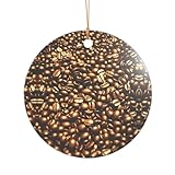 Divertidos granos de café tostados con impresión de Navidad, adorno de boda personalizado para parejas, un regalo de Mr and Mrs