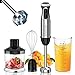Bonsenkitchen batidora de mano multifunción 4 en 1 1000 W, 12 velocidades ajustables, con batidor, picadora de 500 ml y vaso medidor de 700 ml, procesador de alimentos sin BPA